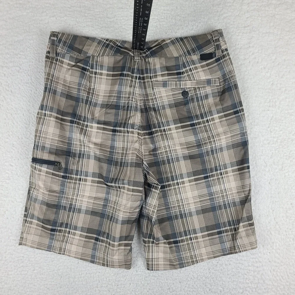 The North Face Shorts Mens 30 Brown Beige Tan Plaid 10
